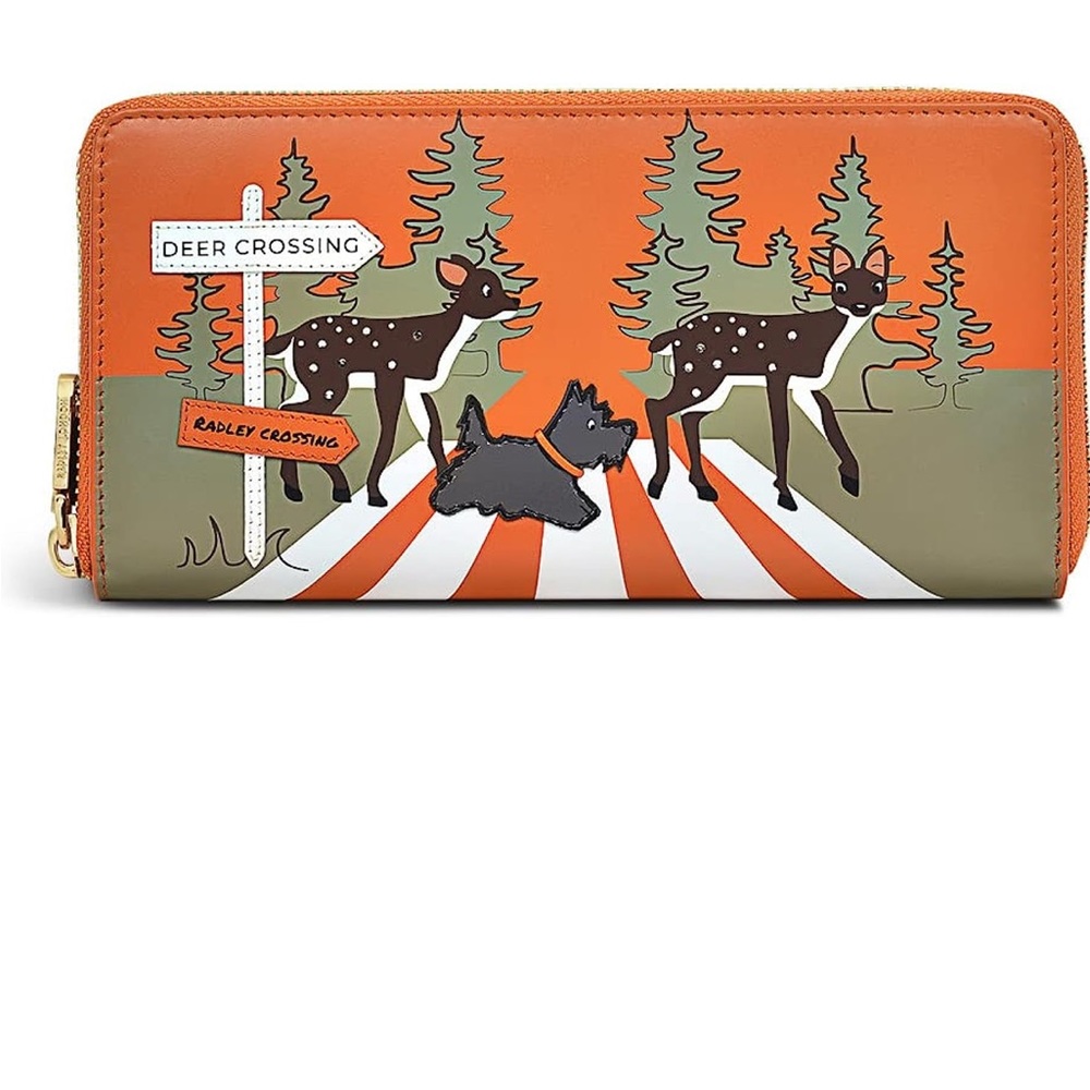 Last One!!! NWT Radley London Hello Deer Large Zip Around Matinee Wallet